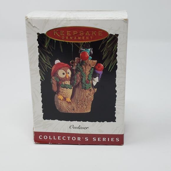 1994 Hallmark Owliver #3 Handcrafted Keepsake Holiday Christmas Ornament. - Picture 1 of 10
